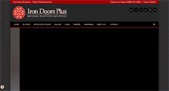 Desktop Screenshot of irondoorsplus.com